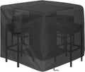 5 Piece Bar Height Patio Dining Set Covers, 59x59x38 in
