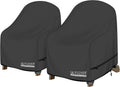 ULTCOVER Patio Adirondack Chair Cover 32W x 35D x 36H in, Black