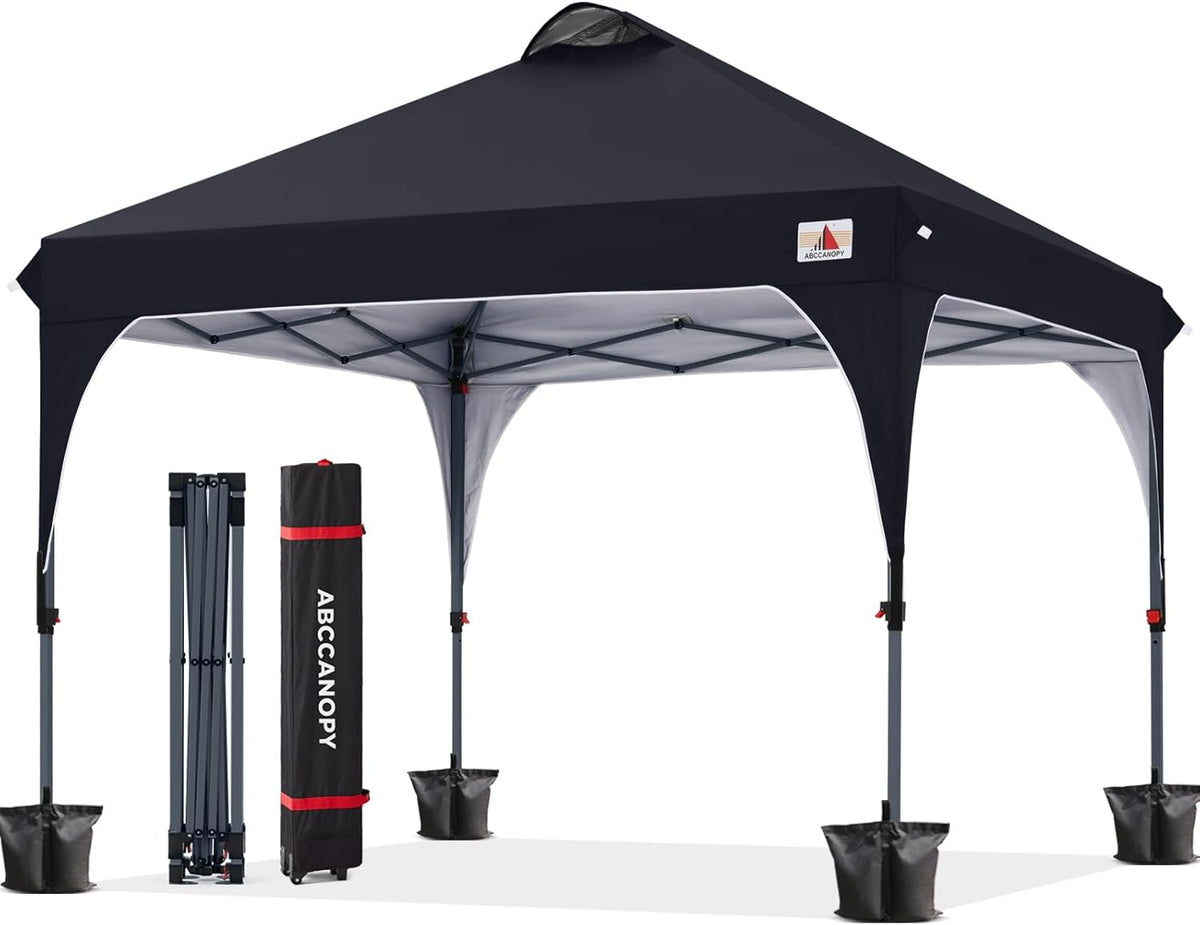 ABCCANOPY 10x10 Pop up Canopy Tent Instant Outdoor Shelter, Black