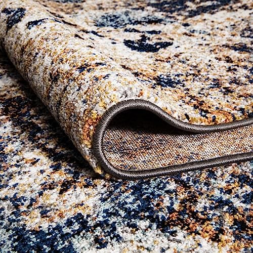 Keen Home Design Abstract Non-Shedding Runner Rug, Soft Thick Pile, 2x8