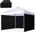 SCOCANOPY SunWall for 10x10 Pop Up Canopy Frame, 3 Pack SideWall Only (10X10, Black)
