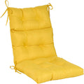 QILLOWAY Waterproof Adirondack Chair Cushion,High Back with Anti-Slip Ties, Thick Replacement Patio Seat Cushion,for Indoor/Outdoor Rocking Chair,Yellow