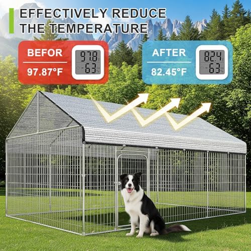 SUNNY GUARD 85% Aluminum Sun Shade Cloth, 6x8FT Heat Reflective Tarp