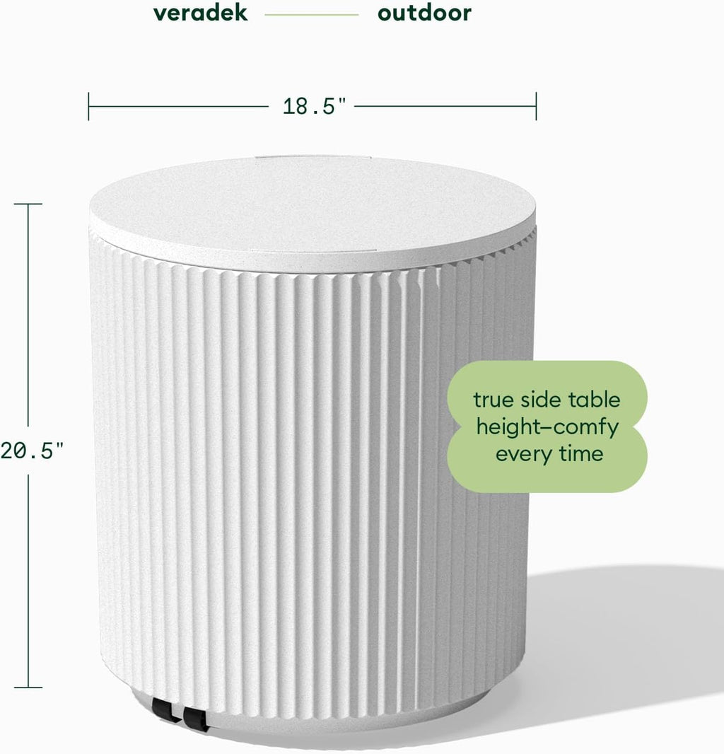 Veradek Cooler Side Table - Outdoor Cooler Table and Ice Chest