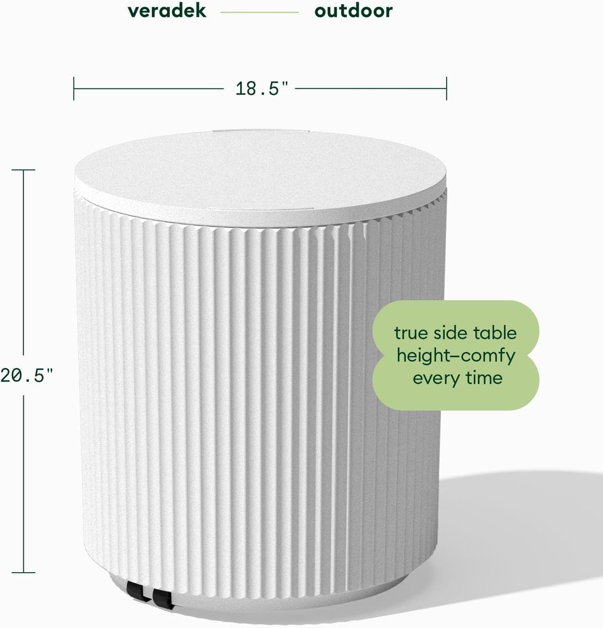 Veradek Cooler Side Table - Outdoor Cooler Table and Ice Chest
