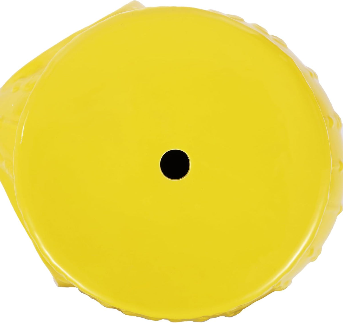 JONATHAN Y Orla Elephant Garden Stool 18.5" Ceramic Accent Table, Yellow