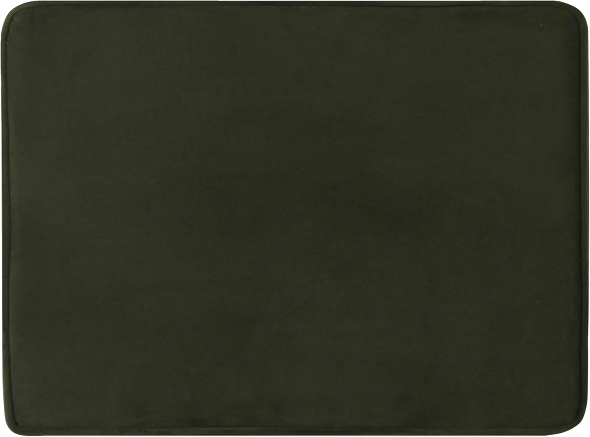 Spatial Order 24" Dinah Collection Storage Ottoman - Loden Green Velvet