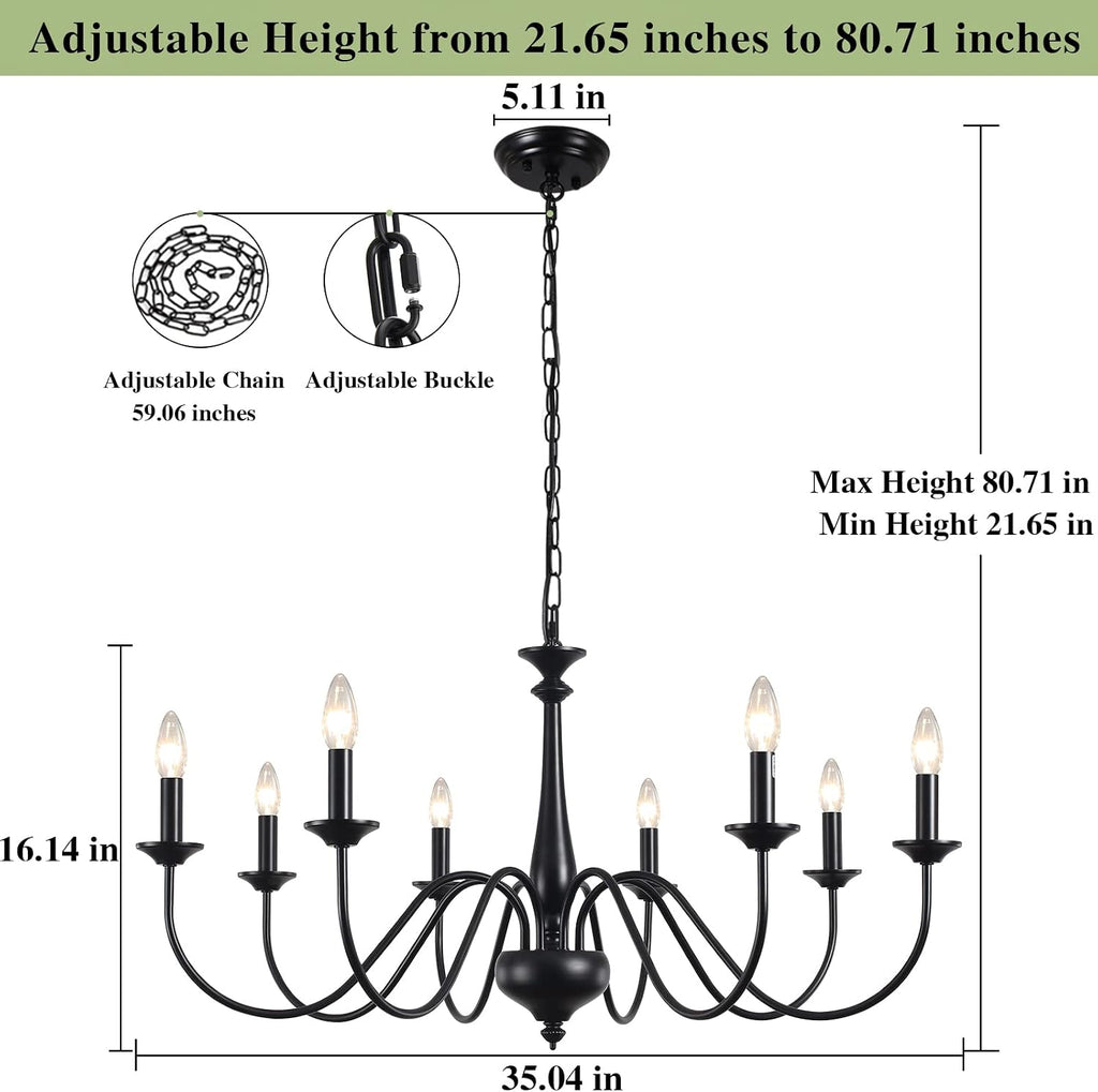 farmhouse chandeliers for dining room light fixture black, close-up detail