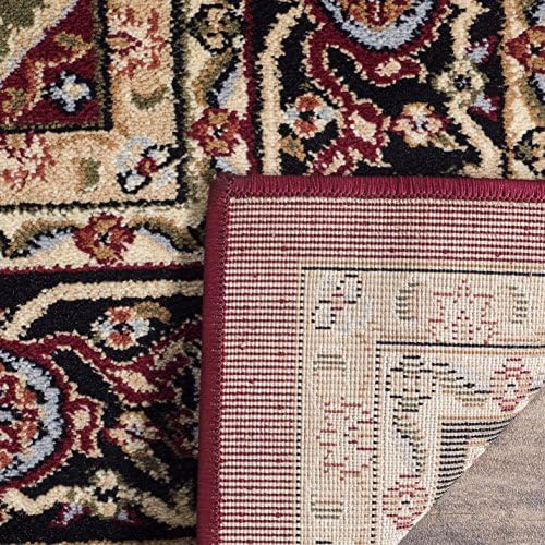 SAFAVIEH Lyndhurst Collection X-Large Area Rug - 12' x 18', Red & Black, Traditional Oriental Design, Non-Shedding & Easy Care, Ideal for High Traffic Areas in Living Room, Bedroom (LNH330B)