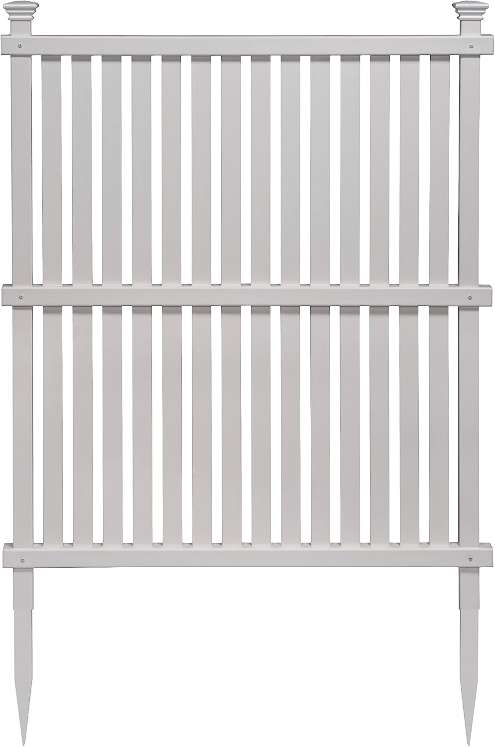 Enclo Wilmington Privacy Screen 1pk, White Vinyl DIY No Dig Kit