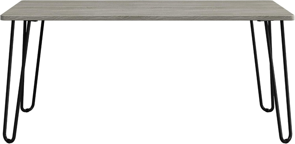 Lavish Home Coffee Table with Hairpin Legs, Gray, 41.25” x 19.5” x 17.75”