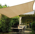 Shade&Beyond 10'X10' Sun Shade Sail Sand Rectangle
