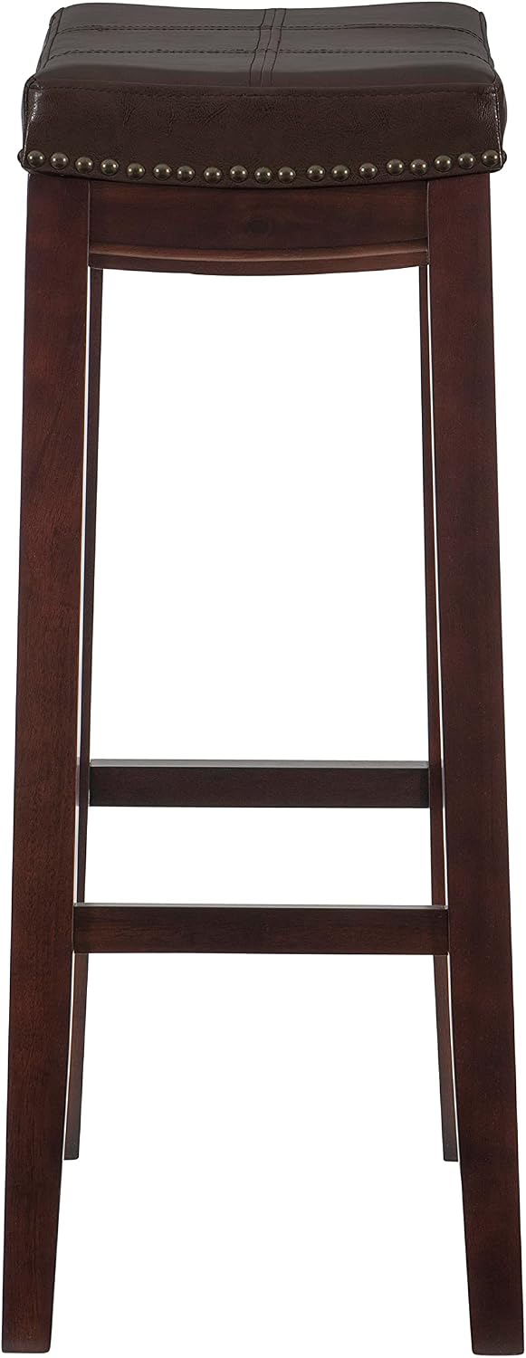 Linon Home Décor Kingston, 32" x 18.75" x 13.25", Model Number: 55816BRNPU-01-KD-U