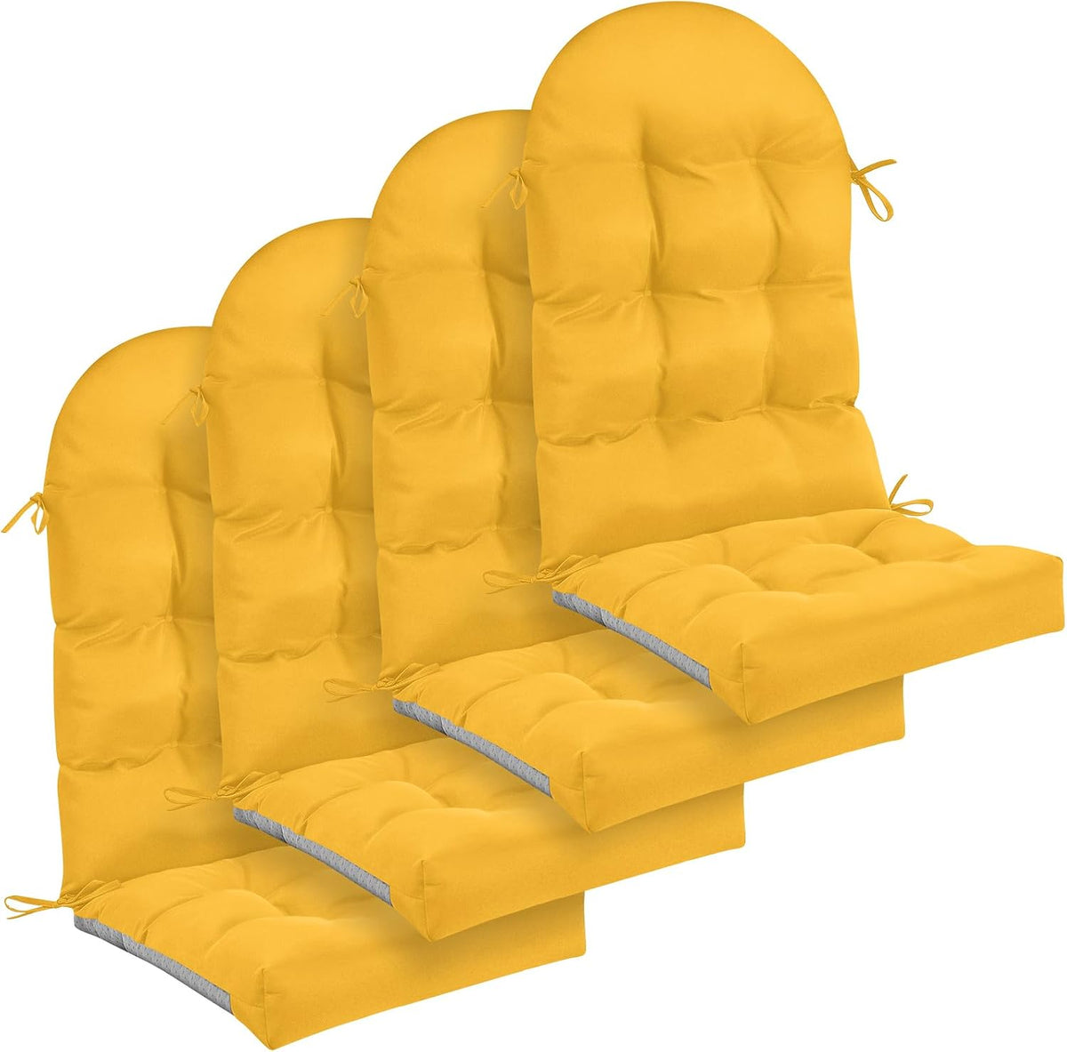 Geelin 4 Pcs Thick Cushions for Adirondack Chairs Outdoor Cushions, Amber