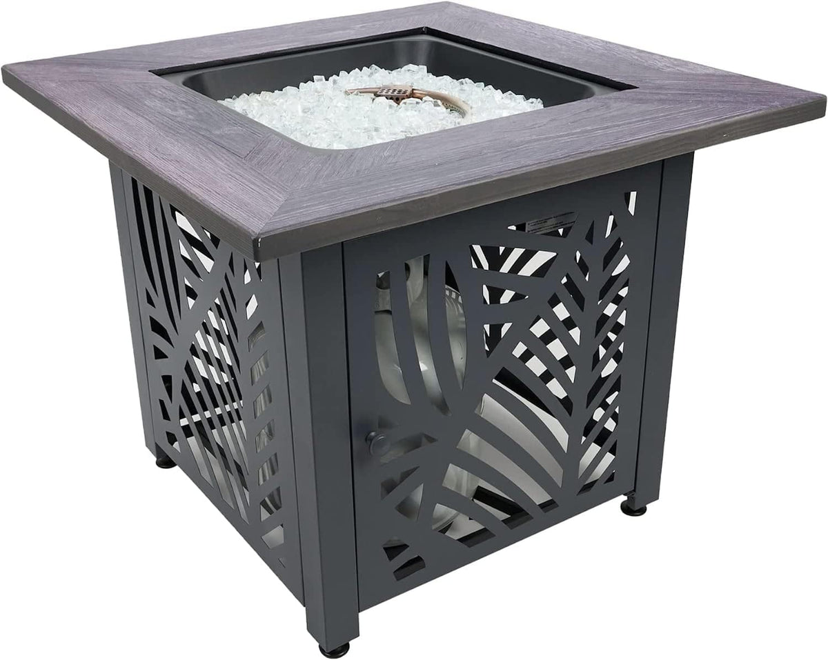 Endless Summer Lindsey 30 in LP Gas Fire Pit Table, Steel Base, GAD15318ES