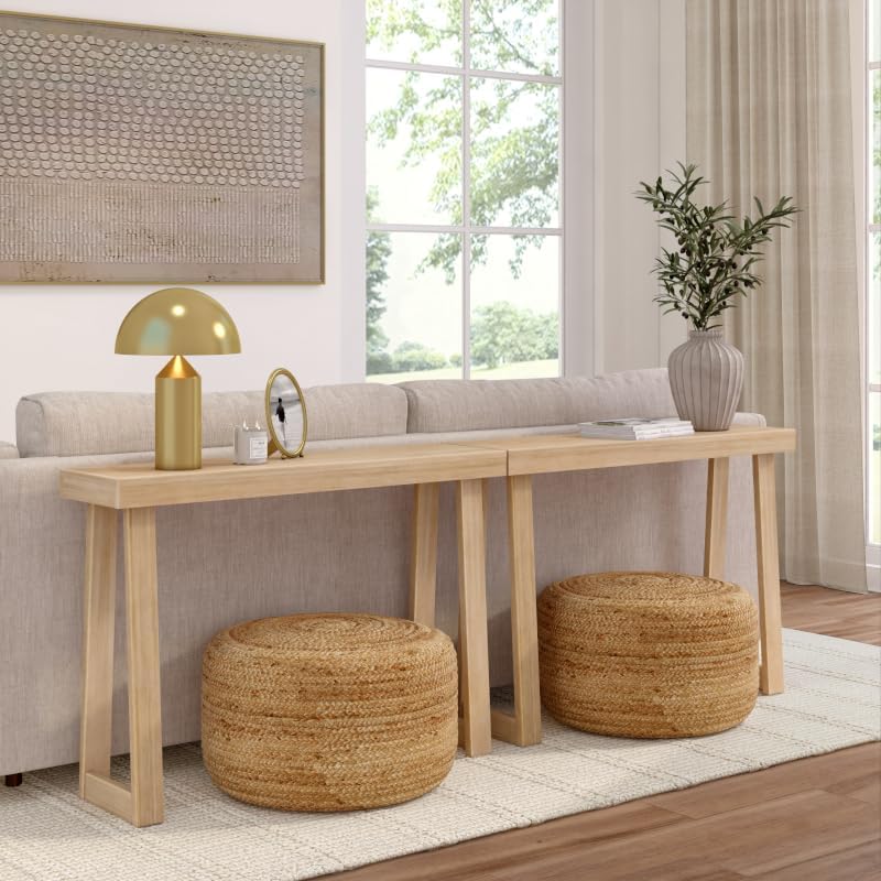 Plank+Beam Classic Console Table, 46 Inch, Blonde