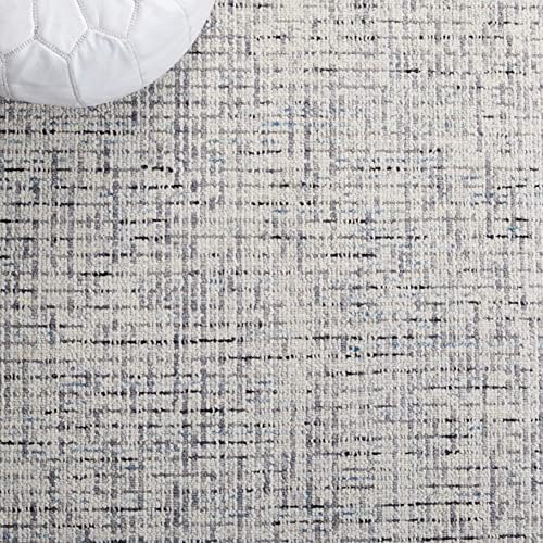 SAFAVIEH Abstract Area Rug 10x14, Wool Handmade Grey & Ivory ABT468J