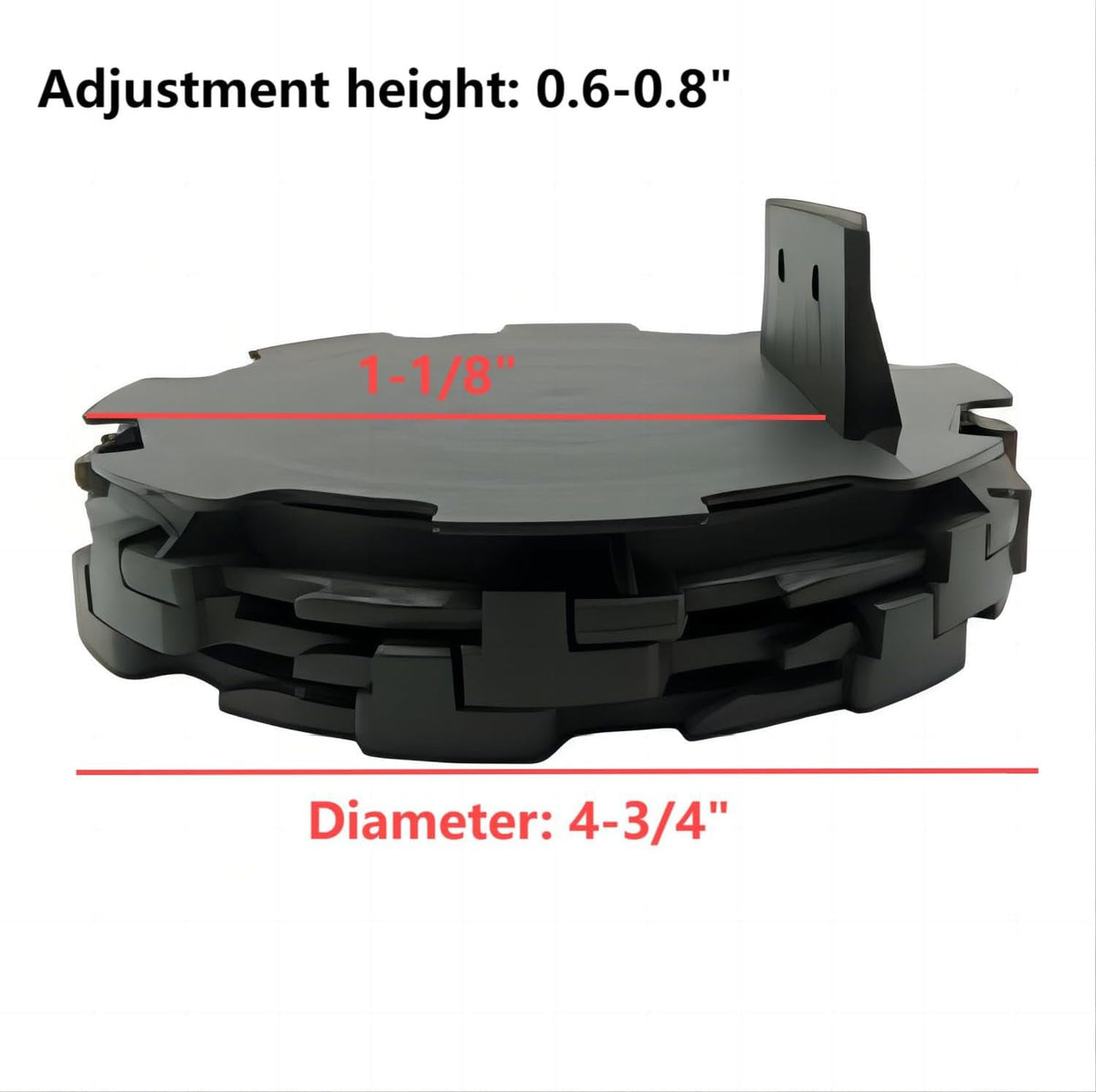 adjustable support pedestal foundation base for floating deck shown in use