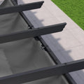 PURPLE LEAF Pergola Shade Cover 10'x12' Replacement Canopy Only, Gray