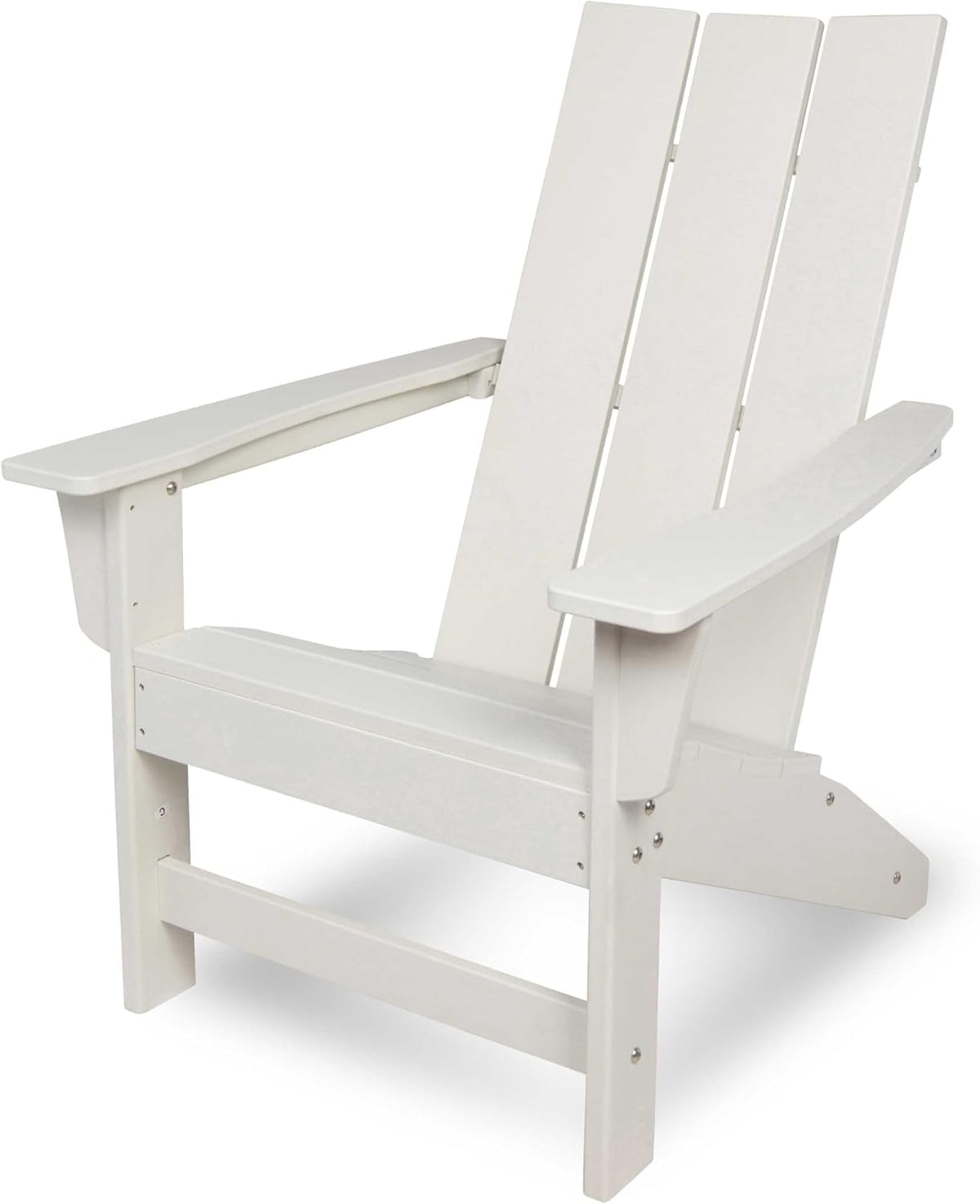 Shine Company Coastal Modern All-Weather Adirondack Chair, White