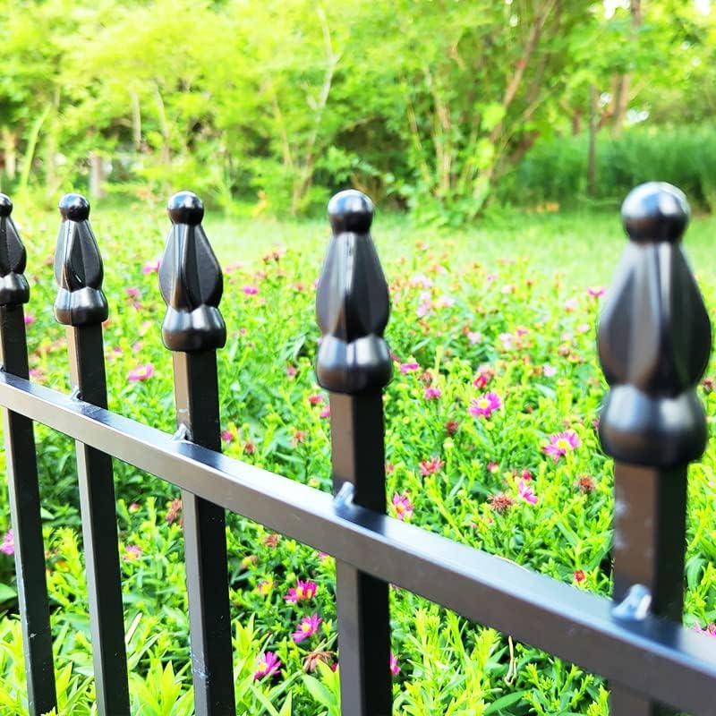 Thealyn 18" H x 22" W Decorative Metal Garden Border Fence, 10 Panels, 18Ft