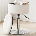 Adjustable Vanity Stool with Storage Swivel Vanity Chair Makeup