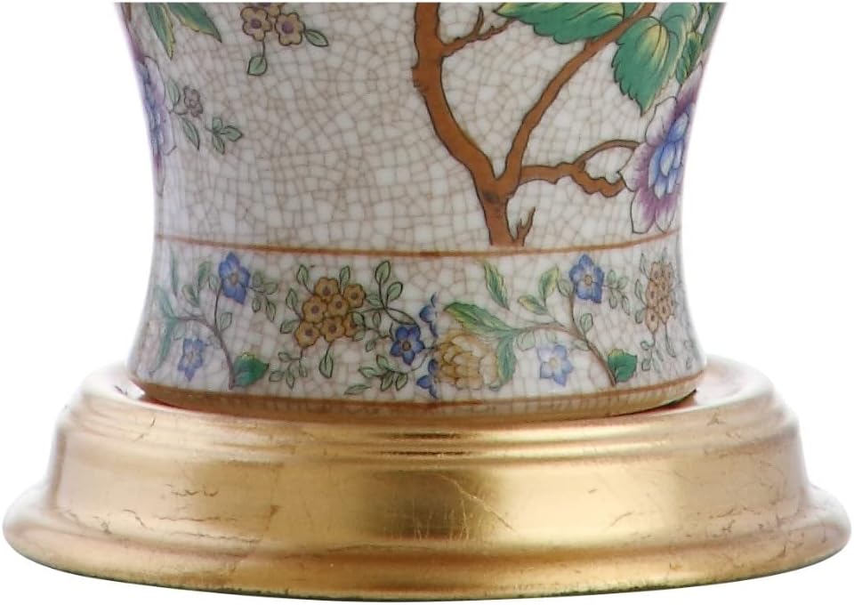 JONATHAN Y Grace 24" French Country Floral Urn Ceramic Lamp, Multi-Colored