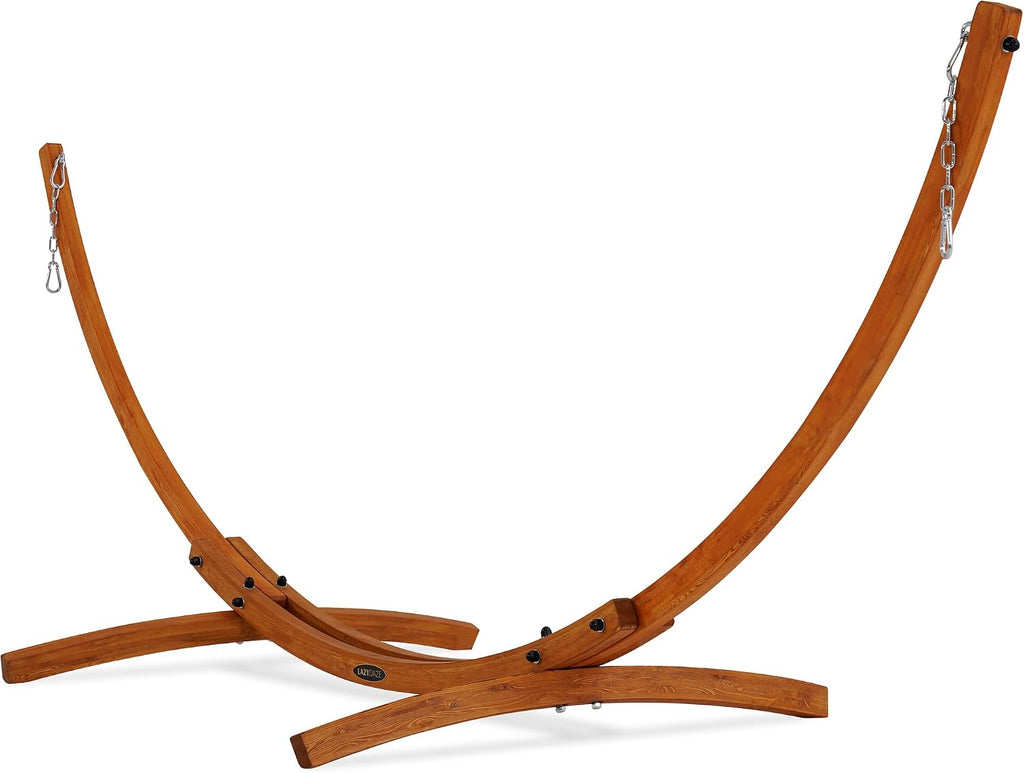 Lazy Daze 10.5 FT Hammocks Stand, Outdoor Arc Wood Hammock Stand