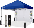 CROWN SHADES Canopy Tent 10x10 Pop Up Canopy with Side Pockets, Navy Blue