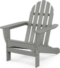 POLYWOOD AD4030GY Classic Outdoor Adirondack Chair, Slate Grey