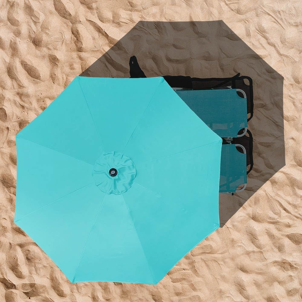ontheway 11ft patio umbrella enhanced replacement canopy market showing dimensions