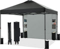 Tunbne 10X10 Pop Up Canopy Tent Outdoor with 1 Sidewalls, One Push Setup