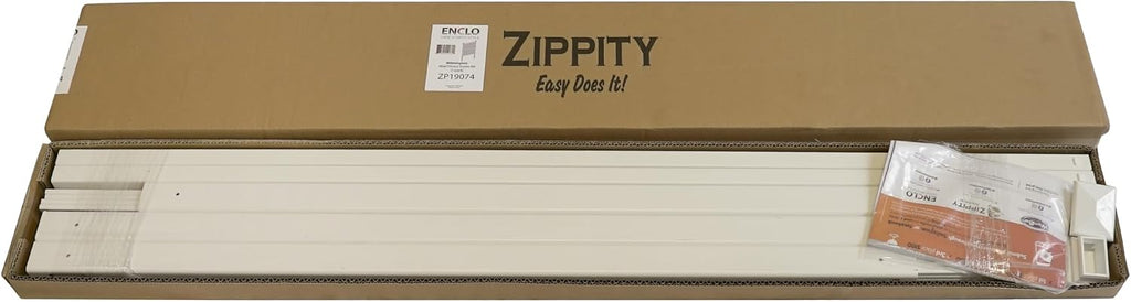 Enclo Wilmington Privacy Screen 1pk, White Vinyl DIY No Dig Kit