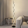 Modern Floor Lamps for Living Room Black 3‑Color Remote Dimmable