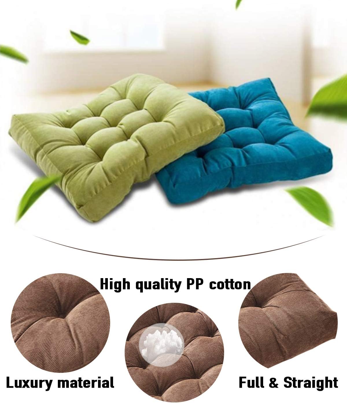 Tiita 22 Inch Square Floor Cushions, Floor Pillow for Sitting, Coffee