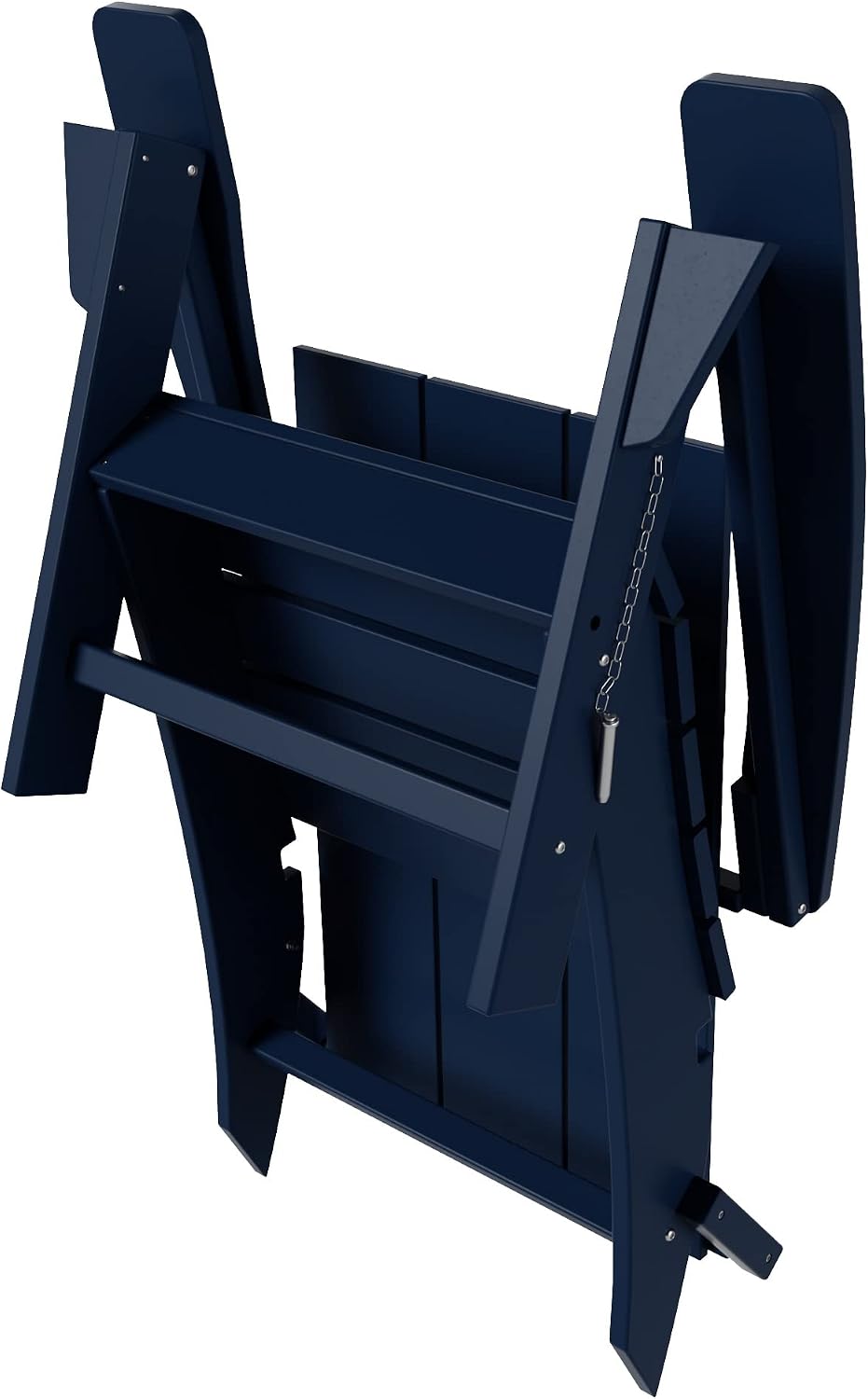 WestinTrends Ashore Modern Outdoor Folding Adirondack Chair (Set of 2), Navy Blue