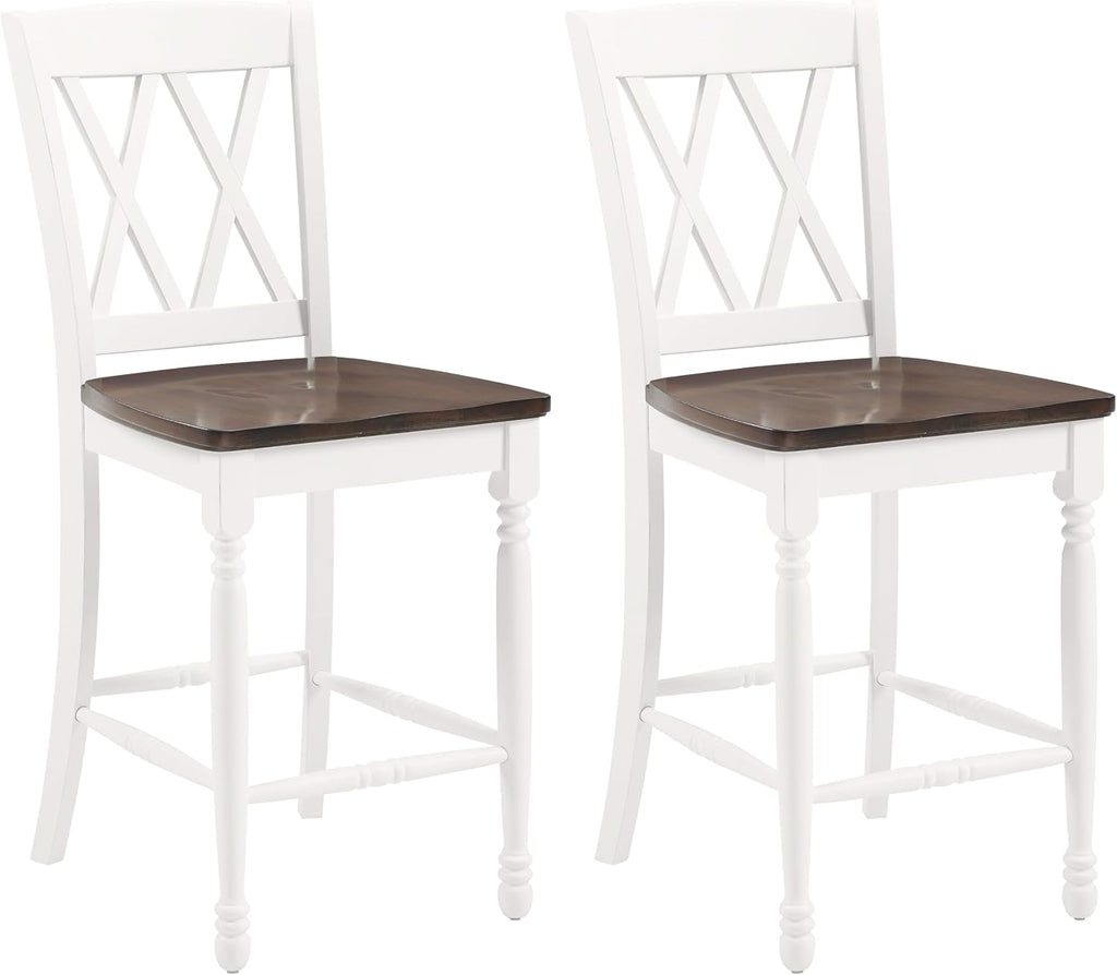 Crosley Furniture Shelby X-Back Counter Stools, Set of 2