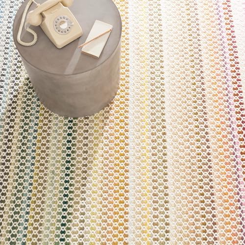 Dash & Albert Poppy Multicolor Geometric Handwoven Wool Rug, 7'6"x9'6"