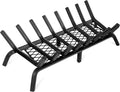 INNO STAGE 30 Inch Fireplace Grate with Ember Retainer, Indoor Outdoor