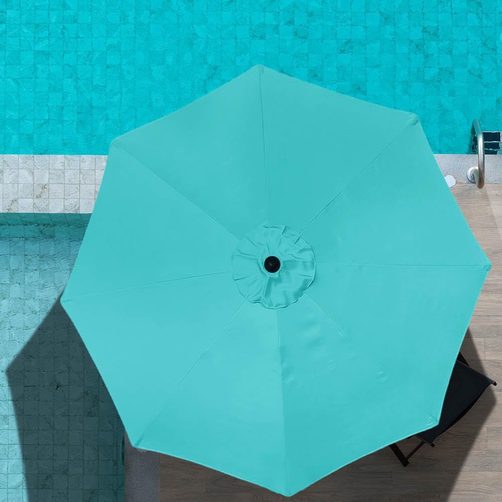 ontheway 11ft patio umbrella enhanced replacement canopy market shown in use