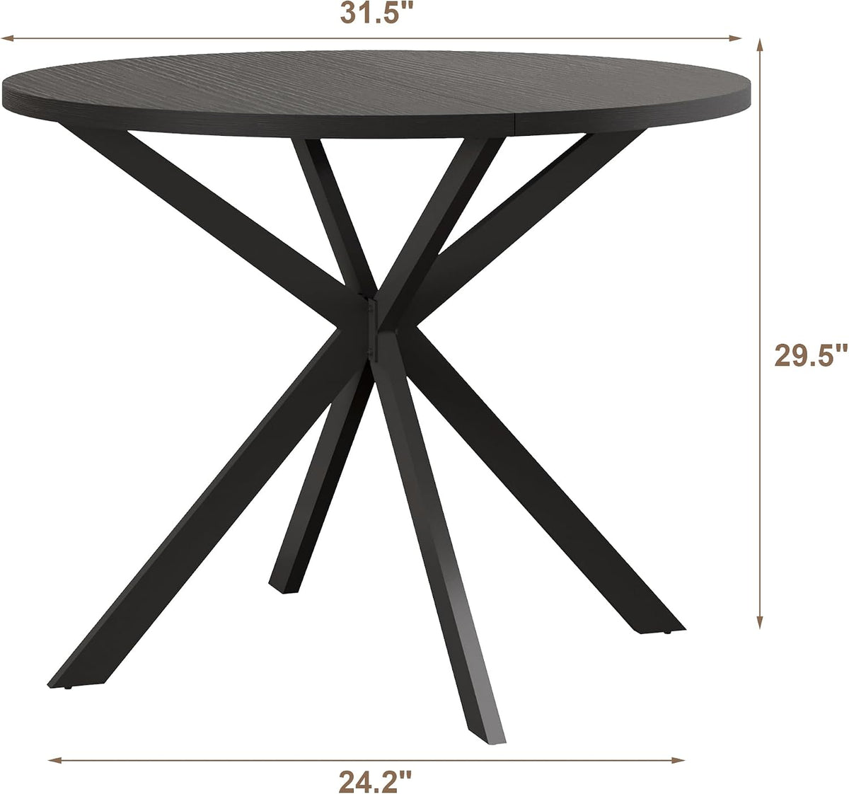 ChooChoo 31.5 Inch Round Dining Table for 2