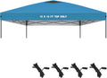 Explore Land 10x10ft Canopy Replacement Top for Straight Leg Frame, Blue