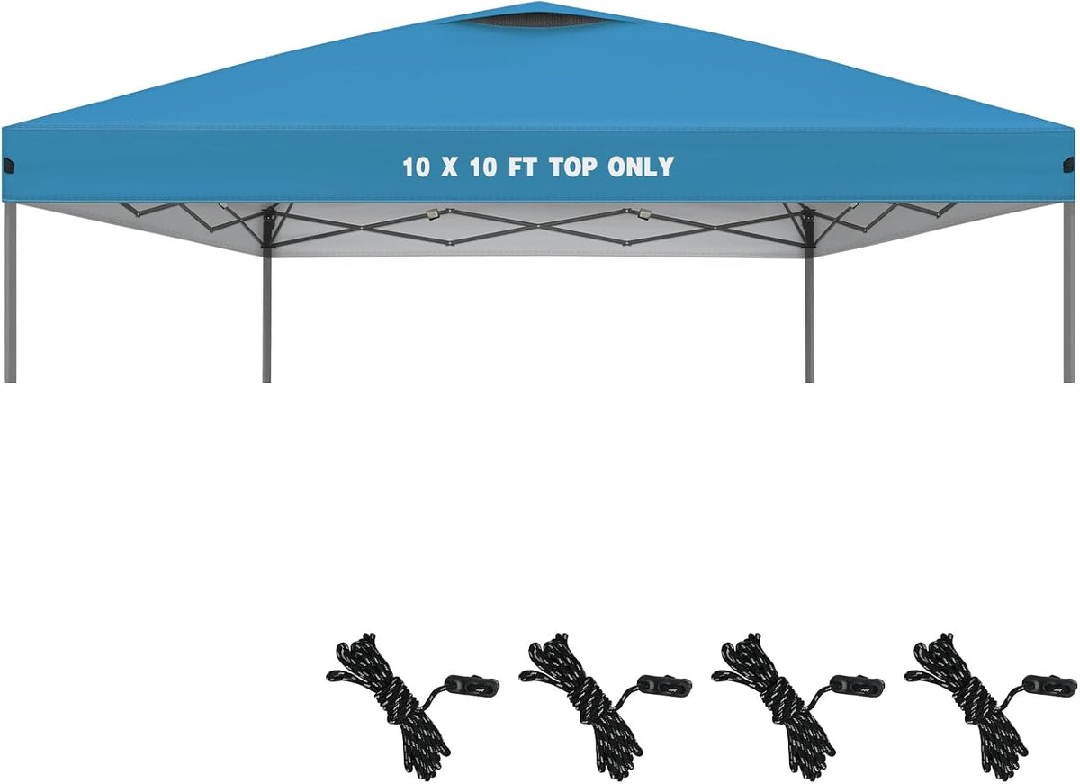 Explore Land 10x10ft Canopy Replacement Top for Straight Leg Frame, Blue