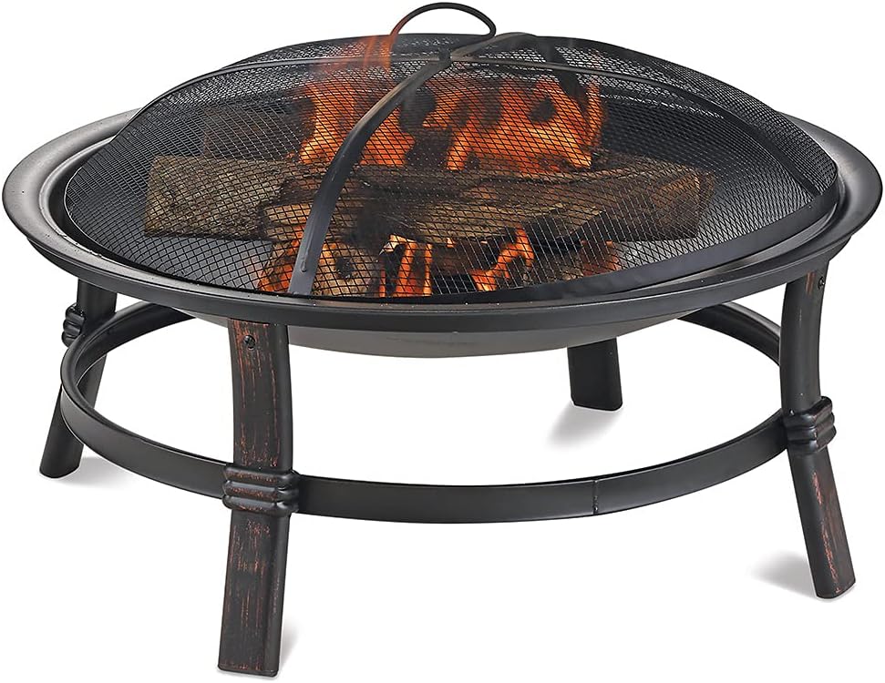Endless Summer WAD15121MT Brushed Copper Wood Burning Outdoor Firebowl