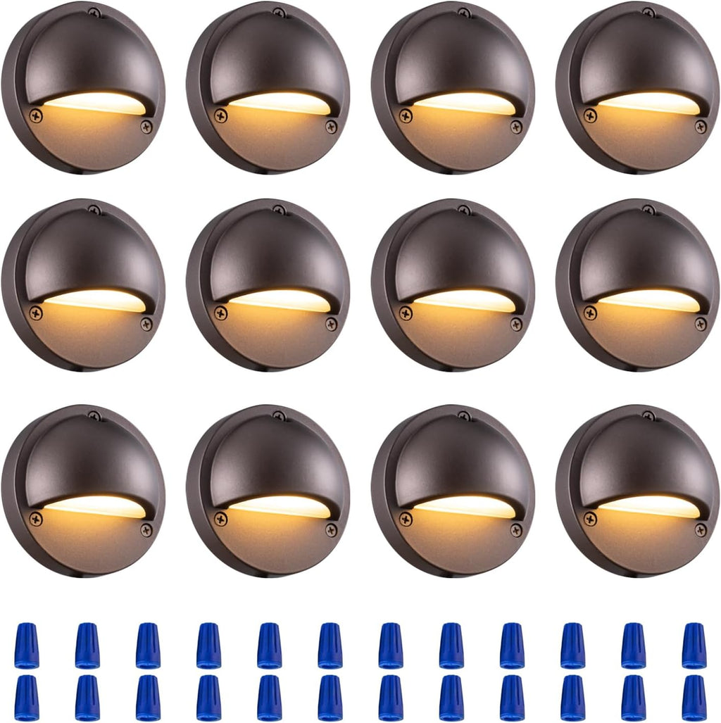 2.5W ORB Aluminum Low Voltage Deck Lights 2700K 3.74In 180lm IP65