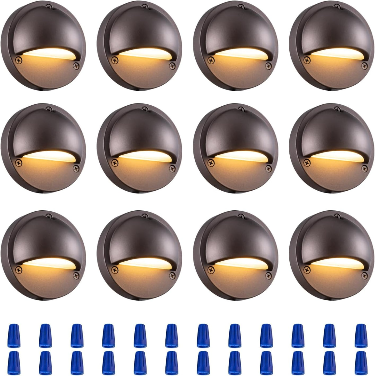 2.5W ORB Aluminum Low Voltage Deck Lights 2700K 3.74In 180lm IP65