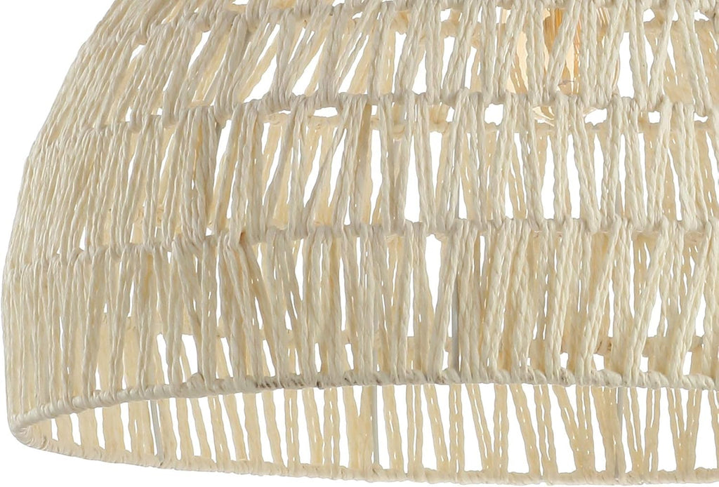 JONATHAN Y Campana 1-Light Pendant Dome Ceiling Lamp, 20", Cream