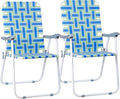 ZENY Beach Chairs, Patio Folding Lawn Chairs Outdoor Webbed Folding Chairs