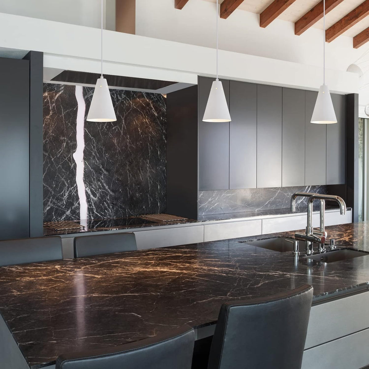 dijiahua white pendant lights kitchen island,dining room light shown in use