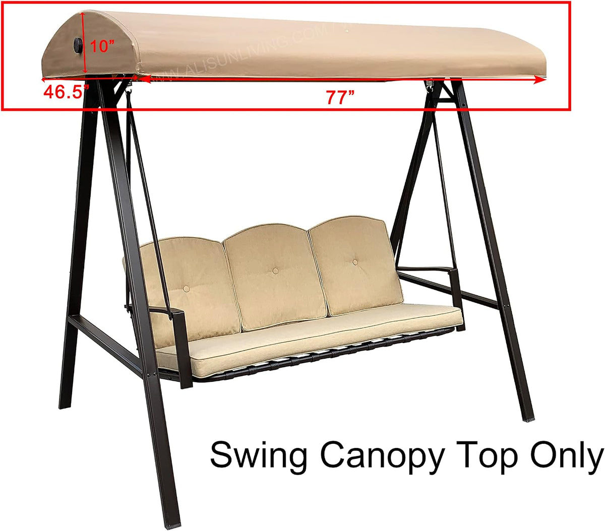 alisuncanopy top & cushions for gss00132d cunningham patio, close-up detail